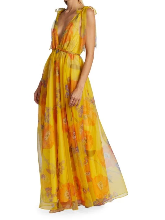 STAUD Dandelion Chiffon Maxi Dress 4 STAUD Dandelion Chiffon Maxi Dress - Image 2