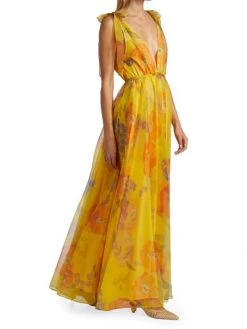 STAUD Dandelion Chiffon Maxi Dress 12 STAUD Dandelion Chiffon Maxi Dress -STAUD popular shop unnamed file 974