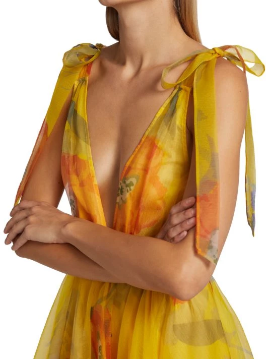 STAUD Dandelion Chiffon Maxi Dress 8 STAUD Dandelion Chiffon Maxi Dress - Image 6