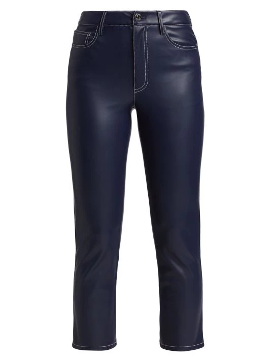 STAUD Faux Leather Cropped Pants 3 STAUD Faux Leather Cropped Pants